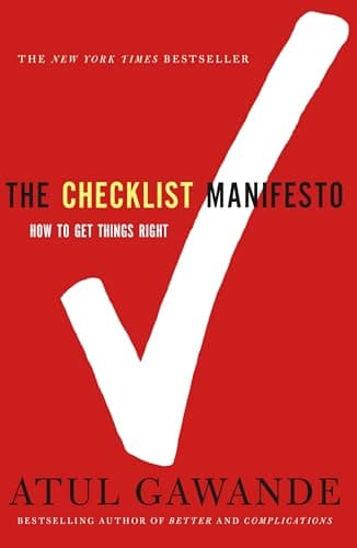 Book cover for The Checklist Manifesto by Atul Gawande