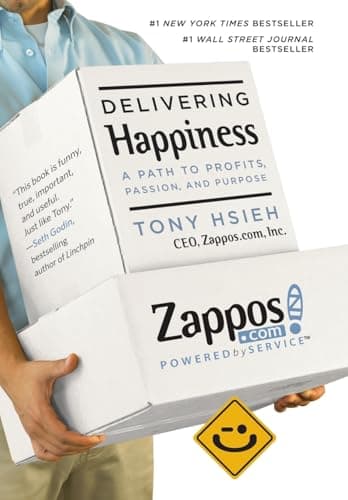 Book cover for Delivering Happiness by Tony Hsieh