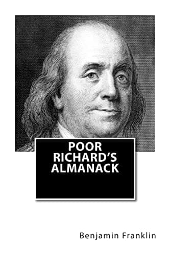 Book cover for Poor Richard's Almanack by Benjamin Franklin