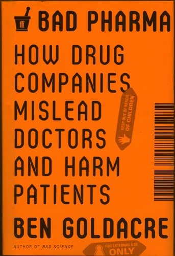Book cover for Bad Pharma by Ben Goldacre
